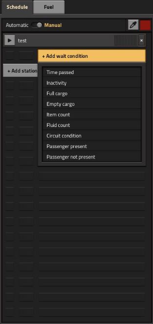 they should act like trainstops (time passed; item count) and be configurable via the spidertron GUI