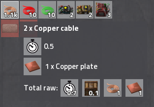 Raw ressources is calculated also for copper cables because they can be unpacked out of boxes...
